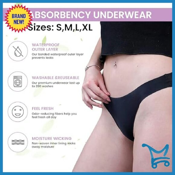 Seamless Silk Panties 3-Pack - Moisture-Wicking Nylon/Spandex - Sizes S-XL - Picture 6 of 8